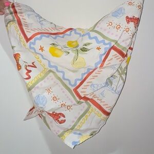 Abercrombie & Fitch Multicolor Patterned Strapless Top